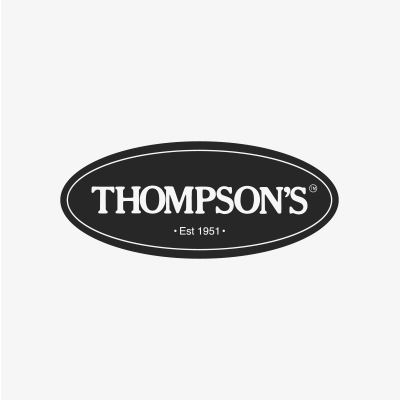 Graphic design and marketing communications for client Thompsons